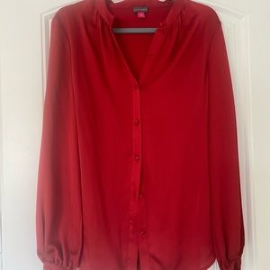 Vince Camuto red blouse with tags